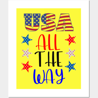 USA All The Way Posters and Art